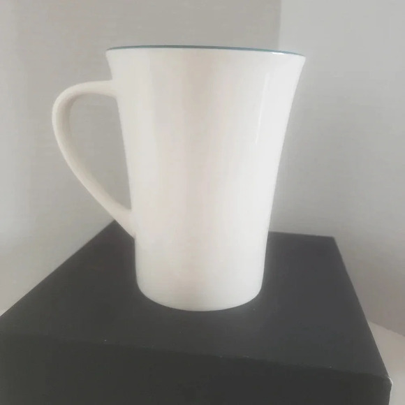 Starbucks 2006 Coffee Mug Company Teal/White  Ceramic Coffee Mug. - Picture 2 of 6